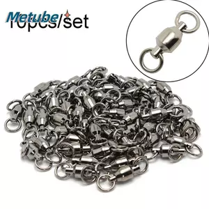 METUBE 10 CÁI Câu Cá Cán Xoay Kết Nối Độ Cường Lực Cao Kích Thước 0 # đến 10 # Vòng Chắc Chắn Chất Lượng Cao