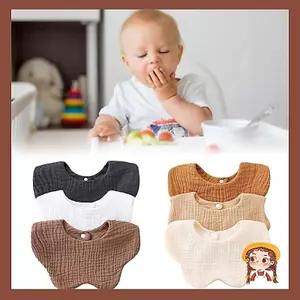 Li 3xBandana Khăn Trẻ Sơ Sinh Chảy Nước Yếm 6 Lớp Vải Burp Cho Bé Trai Bé Gái