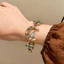 Phong Cách Cung Điện Retro Vòng Tay Lưỡi Liềm Nữ Bohemian Phong Cách Dân Tộc Đá Quý Vòng Tay Thiết Kế Cổ Vòng Tay Phù Hợp Với Hợp Thời Trang
