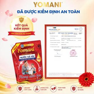 [DEAL HOT 1 TẶNG 1] Mua 1 Nước Giặt YOMANI 5KG2 Tặng 1 Nước Xả 2KG Hương Hoa, Thơm Lâu, Làm Mềm Vải