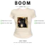 BOOM Áo Baby Tee Nữ Cotton Ôm Body-Áo Thun Ngắn Tay Y2K In Hình PhongCách Mùa Hè, Cổ Tròn Hàng Đầucách hàn quốc phong130