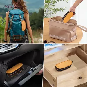 AqToCna Hộp đựng kính râm hai lớp mới Túi du lịch chống nước Đa chức năng Chất liệu bền Hộp lưu trữ Chuyến đi kinh doanh AqToCna