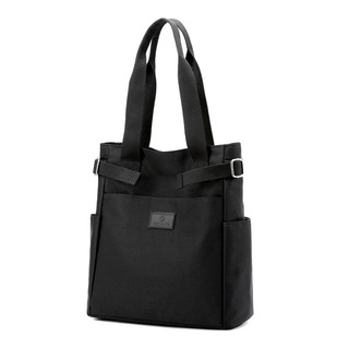 Túi tote đeo vai vải canvas đa năng thông thường phong cách Nhật Bản có sức chứa lớn