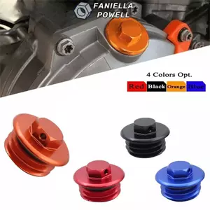 Mũ làm đầy dầu xe máy FANIELLAPOWELL, Đầu cắm dầu động cơ CNC nhôm chống ăn mòn, Vỏ vít dầu sửa đổi chống rò rỉ Anodized cho KTM Husqvarna GasGas