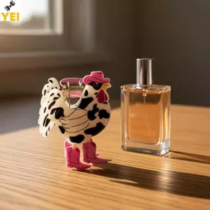 < YEI > Kẹp Tóc Gà Trống Punk West Series 2026 Acrylic Hoạt Hình Phong Cách Cao Bồi Cho Trang Phục Hàng Ngày Mới