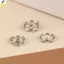 < YEI > Bông tai bóng hàn bằng thép không gỉ 1 2 chiếc Vòng mũi tròn Trang sức đục lỗ cho nữ Phụ kiện thời trang không gây dị ứng Trang phục hàng ngày Mới