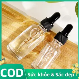 Trong kho Refillable Glass dropper chai với quy mô cho hương liệu chất lỏng & Eye Drops COD