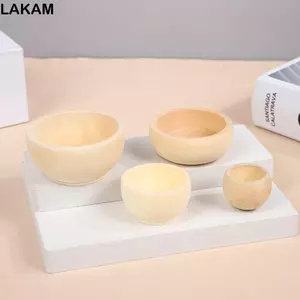 Bát gỗ nhỏ LAKAM, Bát gỗ không sơn thủ công Mini, Bát gỗ thủ công DIY Đồ thủ công trẻ em
