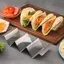 XUAN Taco Giá Đỡ Pancake Ra Thép Không Gỉ Tortilla Taco Khay Taco Đĩa Taco Đế Trưng Bày Thực Phẩm Mexico Ra Dụng Cụ Nhà Bếp VN