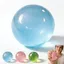 FUHUIOT Dầu dừa Squishy Ball, Đồ chơi bóp nhanh bóng mềm màu xanh, Đồ chơi nhào Đồ chơi nhanh trong suốt Đồ chơi mực Maltose tăng chậm cho trẻ em Người lớn