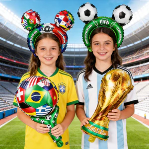 Bóng Bay Cúp Vô Địch World Cup 2026 BL155 Phụ Kiện Trang Trí Tiệc Xem Bóng Đá