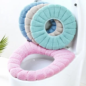 Vỏ bọc bồn cầu dày đàn hồi, phong cách Hàn Quốc, phổ thông, có thể giặt được, mềm mại và thoải mái