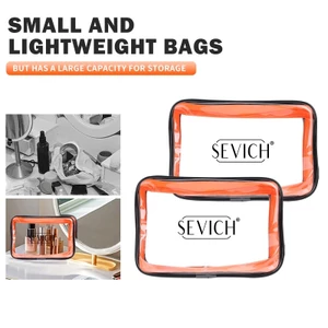 Túi đựng mỹ phẩm chống nước SEVICH Du lịch trong suốt Túi đựng mỹ phẩm PVC có thể bảo vệ