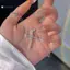 KUZHEN Màu Bạc Nelaces Dành Cho Nữ CZ Zirconia Mặt Dây Chuyền Chữ Thập & Dây Xích Nelace Collier Choker Trang Sức Hợp Thời Trang Phụ Kiện HOT