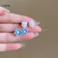 LUImo 1 Cặp Tối Giản Thời Trang Dễ Thương Bông Tai Camellia Dành Cho Nữ Cô Gái Tính Khí Ngọt Ngào Bông Tai Trang Sức Phụ Kiện Quà Tặng SBS