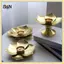 Giá đỡ đèn pha hoa sen chống gỉ cổ điển B & N Giá đỡ nến vàng ổn định tinh tế Giá đỡ nến để bàn độc đáo Cốc nến trang trí lễ hội.