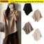 SNUGHOUSE Khăn Choàng Pashmina, Dày Có Nút Dệt Kim Dày Ấm Poncho, Ấm Áp Không Đều Áo Len Khăn Choàng Mùa Thu Đông