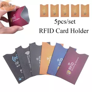 NKSFX 5 CÁI Bộ chặn RFID Bảo vệ thời trang Vỏ chặn ngân hàng chống trộm