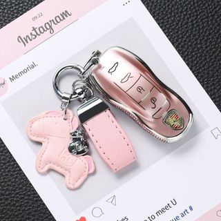 Vỏ chìa khóa xe Porsche TPU Diamond Thích hợp cho cayenne / Palamela / macan / Maca / 718 / cayenne / taycan / 911
