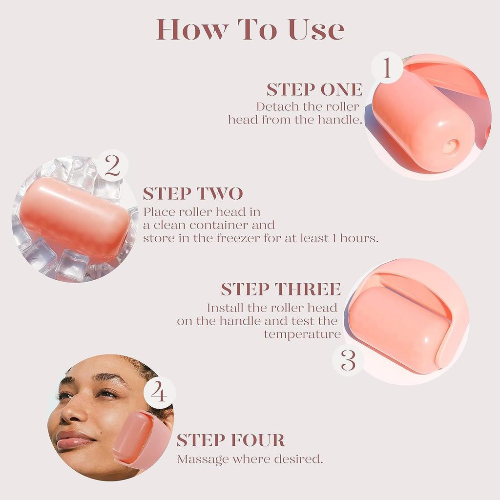 Con lăn đá lạnh Ice Roller - 【Giảm sưng, săn chắc da】, massage mặt, chườm lạnh thư giãn, cho làn da tươi tắn