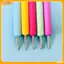 VFZ 5 Cái 2 Chiều Móng Tay Nghệ Thuật Acrylic Điểm Silicon Hoa Bút Móng Tay Thép Không Gỉ Chấm Dụng Cụ Đá Cẩm Thạch Tranh Bút Louislifecool