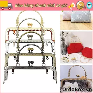 ORDOBOX Ví Khung Kiss Clasp, Túi Phần Cứng Vintage Ví Khóa Khung, Mini Túi Kim Loại Móc Khóa DIY Craft