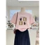 （Giao hàng 24h）Angela Áo thun nữ ngắn tay in hình Mèo đen trắng,Áo thun nữ Cotton ngắn tay dáng rộng mẫu mới mùa hè 2026
