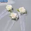 <cosyh>For Champagne colored bouquets, wrist flowers, boutonnieres for weddings
