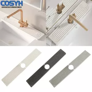 <cosyh>Diatomite Sink Mat Easy Maintenance Moisture Absorption Water Absorbing Tray