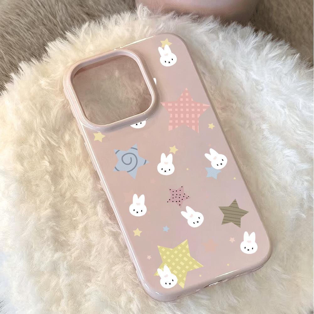 Ngôi sao đầy màu sắc cho trường hợp iPhone 17promax 161514plus 3 trong 1 bezel 131121