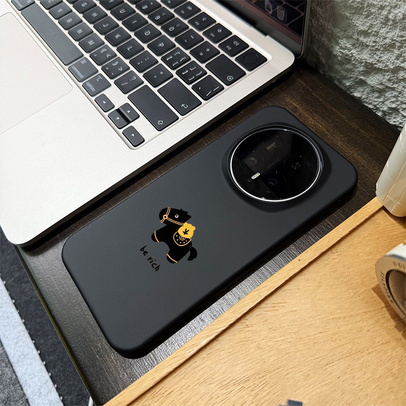 Dành Cho Honor Magic 8 Pro 7 Pro 6 5 Honor GT Pro Win RT 200 100 90 X60 Pro “Rich Horse ” Da Mỏng Cảm Giác Mờ Nửa Vỏ Điện Thoại PC Chống Sốc / 90 GT X60i Alpha Plan Ultra
