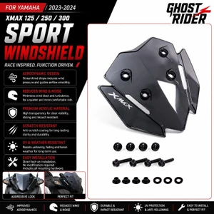 DÀNH CHO YAMAHA XMAX125 XMAX250 XMAX300 2023-2024 Xe Máy Thể Thao Kính Chắn Gió Đua Fairing Kính Chắn Gió Phụ Kiện