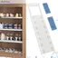 Kệ căng tủ quần áo DAYBREAK, Bộ chia lưu trữ tủ quần áo không đục lỗ đa chức năng, Tiết kiệm không gian chắc chắn Giá lưu trữ tủ khóa siêu chịu tải tại nhà