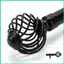 Rèm có thể mở rộng Cực treo rèm trang trí 30-90 Inch có thể điều chỉnh với Finials Thanh rèm kính thiên văn cho jiwvn
