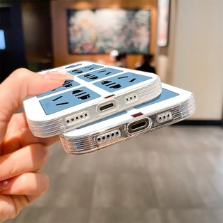 Ốp lưng ổ cắm sáng tạo, thiết kế cho người yêu phong cách độc lạ Bảo Vệ Camera Cấp iPhone 17/16/15/14/13/12/11/X/XS Max
