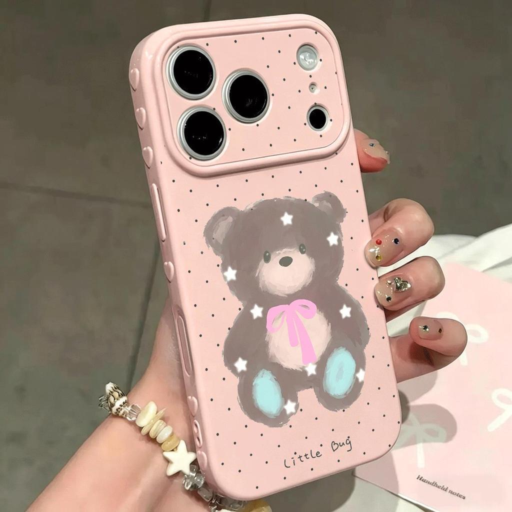 Gấu xám búp bê Thích hợp iPhone 17/16 trường hợp điện thoại 1512 mới 1314