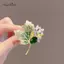 AqToCna Tinh Tế Sang Trọng Lá le Trâm Dành Cho Nữ Cảm Giác Cao Cấp Kim Cương Giả Corsage Phù Hợp Với Ve Áo Chân Quần Áo Phụ Kiện Quà Tặng AqToCna