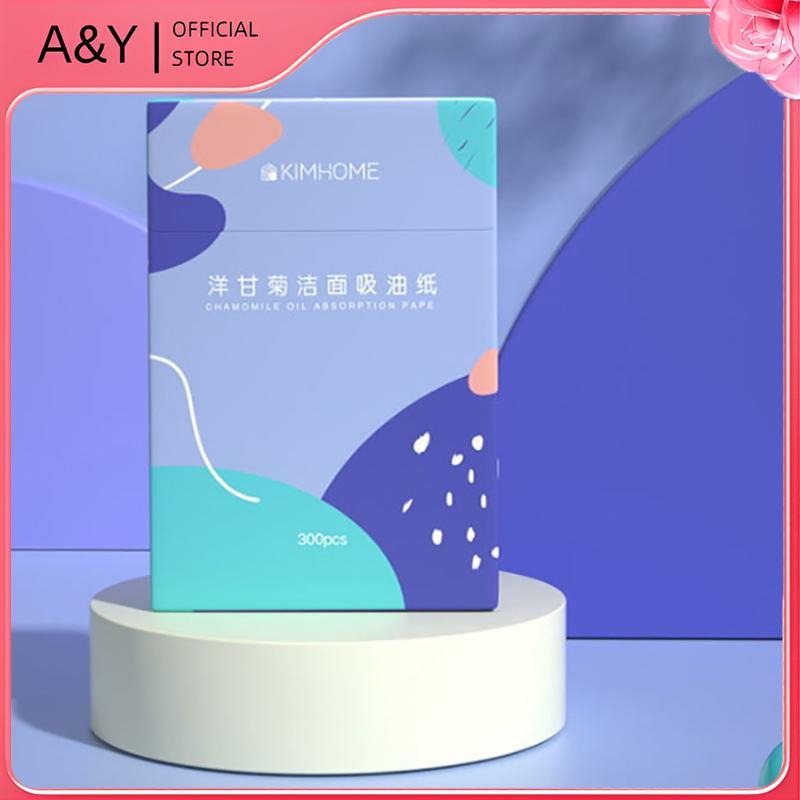 A & Y 300 Cái / hộp Kiểm Soát Dầu Mặt Giấy Thấm Hút Kiểm Soát Dầu Mặt Khăn Lau Lau Tấm Thấm Dầu Giấy Chăm Sóc Da Mặt.