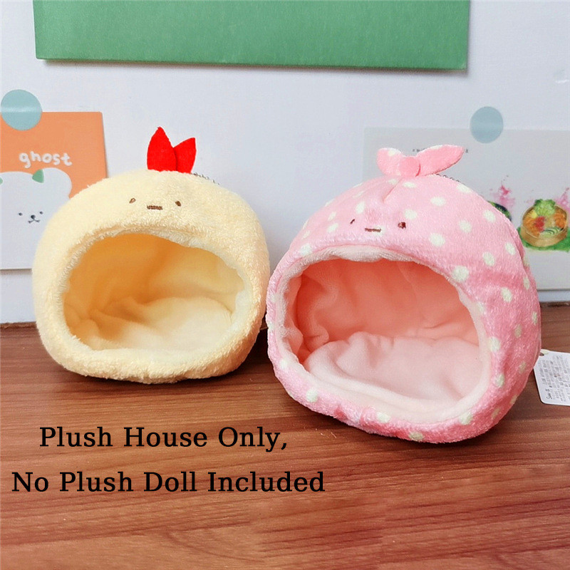 SQ5 (Không có búp bê) Sumikko gurashi Plushie House Móc khóa Ebi Furai No Shippo Theo chủ đề Mini Nest Túi dễ thương Charm QS5