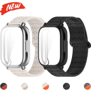 Ốp lưng TPU + dây đeo từ tính cho Redmi Watch 5 Active / 5 Lite dây đeo thể thao silicon chống rơi toàn bộ ốp lưng