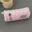 CANAMEK Khăn Hồng Cuộn Hộp Đựng Bút Chì Kawaii Mềm Bút Bảo Quản Túi Đựng Mỹ Phẩm Hoạt Hình Dung Tích Lớn Sinh Viên Văn Phòng Phẩm Đồ Dùng Học Tập CSF