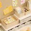 Hộp lưu trữ viền sóng màu Pastel Thùng đựng nhựa có thể xếp chồng lên nhau