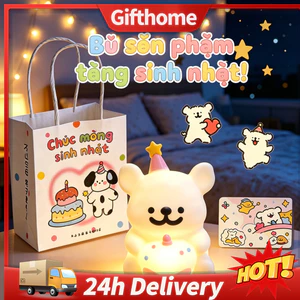 🚚【giao Hàng 24h】Bộ Quà Tặng Đèn Mèo Con Dễ Thương Hoạt Hình Gấu Trúc Đèn Ngủ Trẻ Em Quà Tặng Sinh Nhật Món Quà Bất Ngờ Cho Bạn Bè