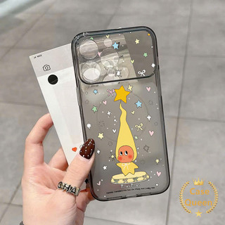 Tương thích cho iPhone 16 17 15 13 14 11 12 Pro Max 14 Plus Full Màn hình Ngôi sao đầy màu sắc Phim hoạt hình Vỏ Corning nhân vật ngôi sao dễ thương
