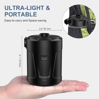Máy Bơm Hút & Bơm Hơi Mini 5200mAh Đa Năng Cắm Trại Du Lịch Bơm Phao Nhanh