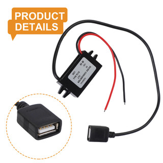 [FUXIN] DC 12V sang 5V 3A Bộ điều chỉnh chuyển đổi USB nữ bước xuống cho bộ sạc ô tô