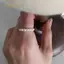 PNPIA- Pháp Vintage Zircon Giả Ngọc Trai Nhẫn Nữ Thanh Lịch Co Giãn Đính Hạt Nhẫn Sang Trọng Tiệc Cưới Trang Sức Quà Tặng
