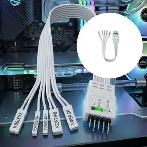 Btsg Bo Mạch Chủ Công Tắc HDD LED PLED Cáp Nối Dài Cho Vỏ PC Bảng Điều Khiển Mặt Trước