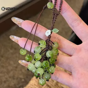 KUZHEN Nho Mặt Dây Chuyền Lily Of The Valley DIY Craft Kit Điện Thoại Tươi Và Dễ Thương Quyến Rũ Túi Charm Sáng Tạo Móc Khóa HOT