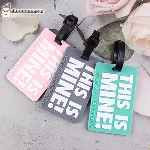 Cheenm Thời Trang Sáng Tạo Thư Dễ Thương Phụ Kiện Du Lịch Thẻ Hành Lý Vali Phong Cách Hoạt Hình Silicon Di Động Nhãn Du Lịch VN